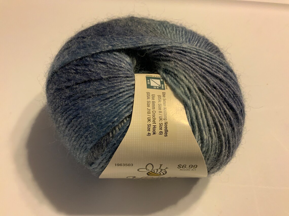 1 Yarn Bee Chloe Color Blue Hues Etsy