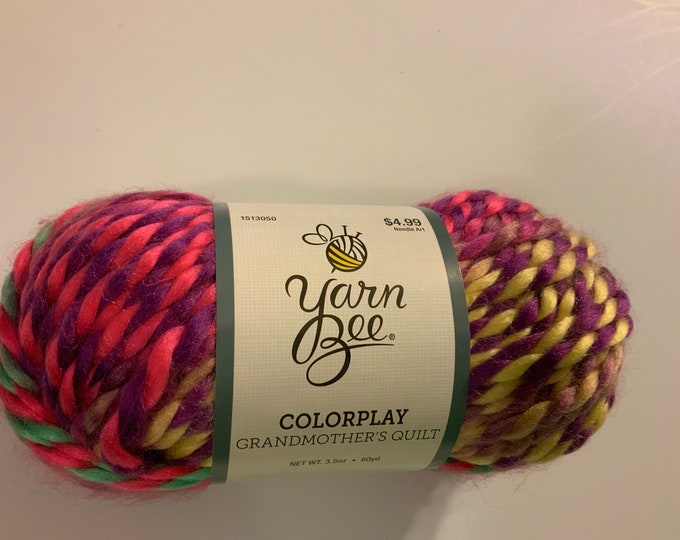 1 Yarn Bee Yarn Colorplay Color Grandmothers Quilt Etsy