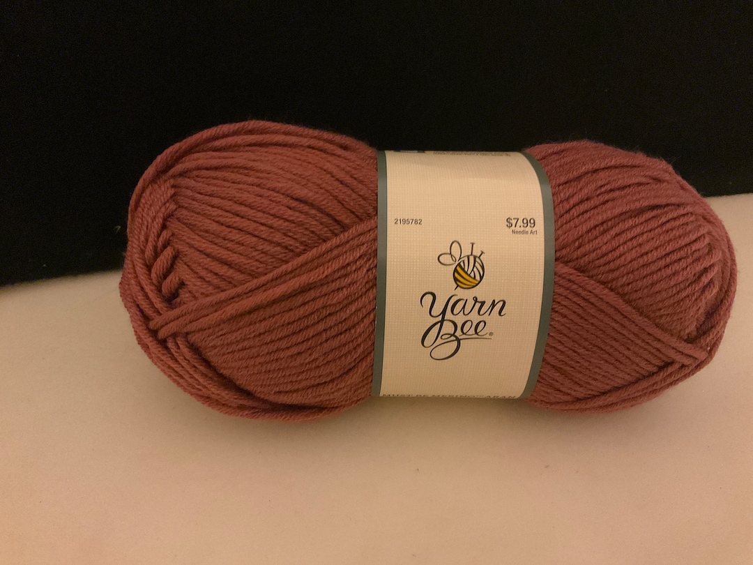 1 Yarn Bee Yarn Must Be Merino Aran Color Mauve Etsy