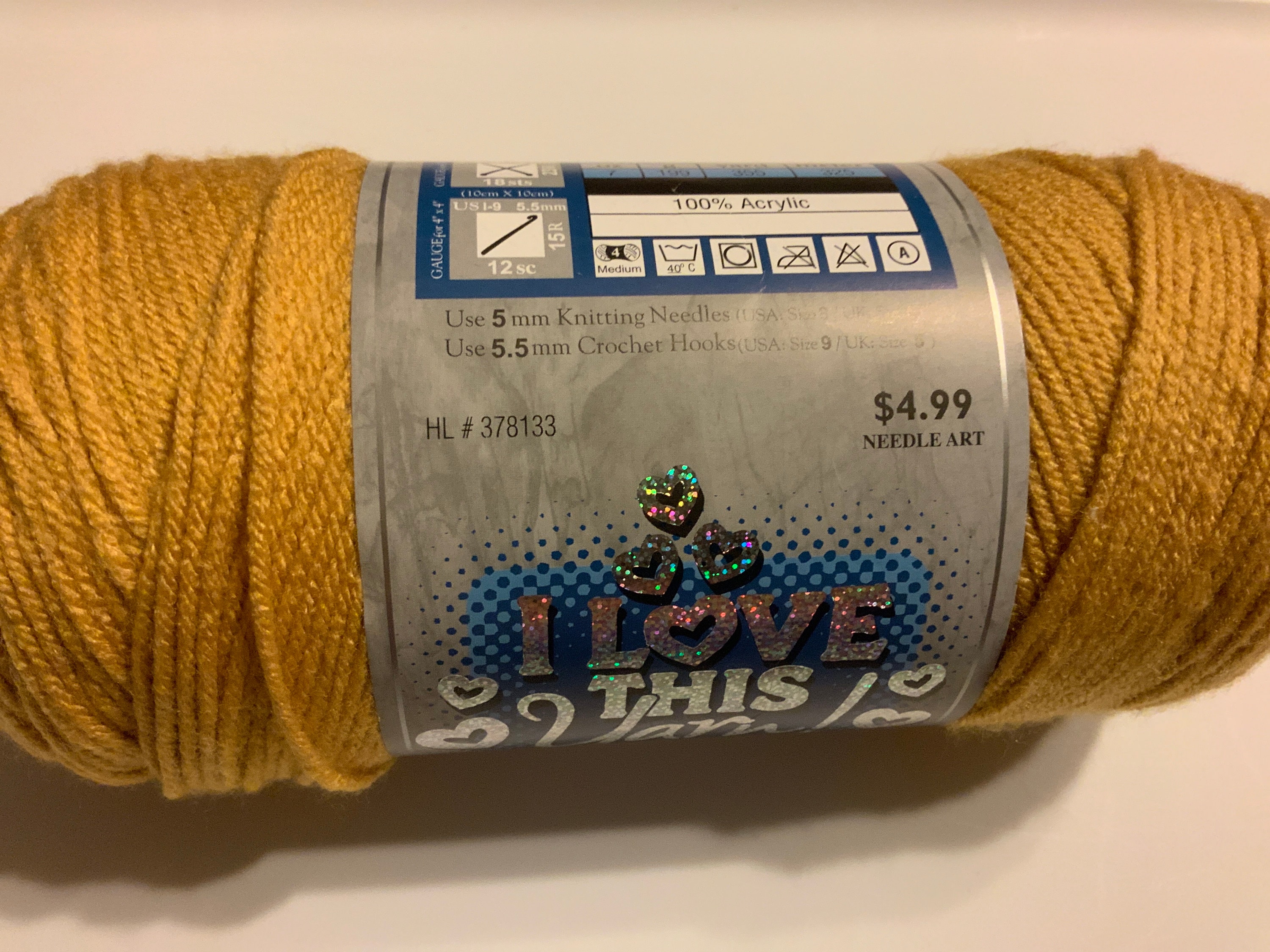 1 I Love This Yarn Color Sungold 