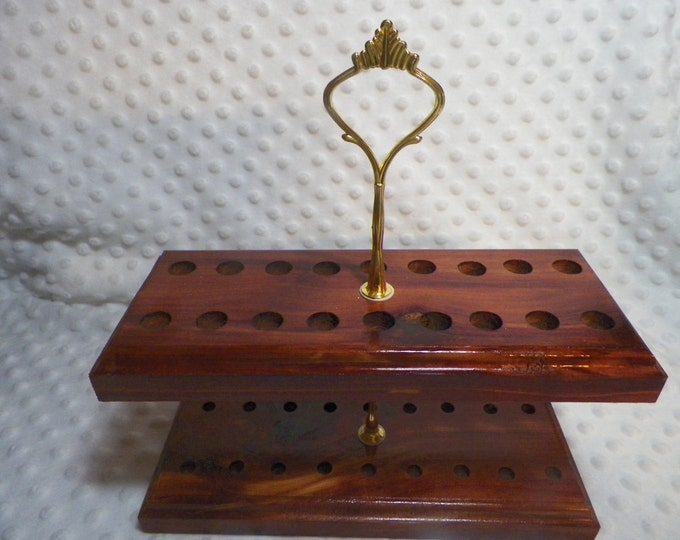 1 New Handmade Crochet Hook Stand / Holder Made Out of Cedar Etsy