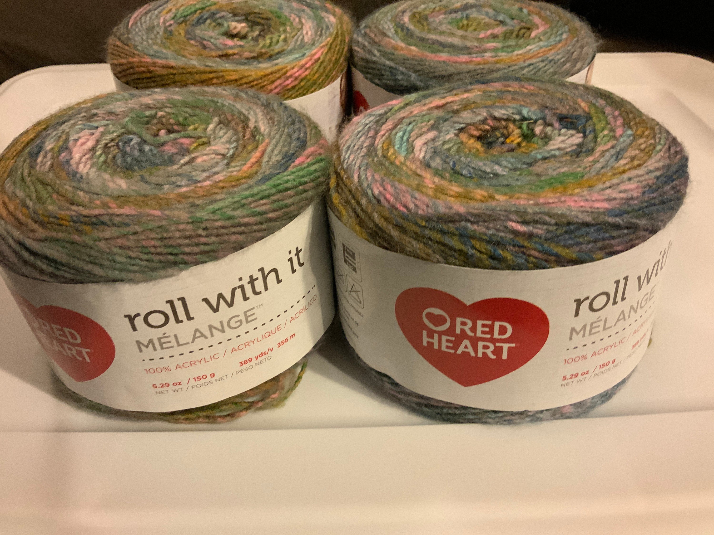 Red Heart Roll With It Melange Yarn