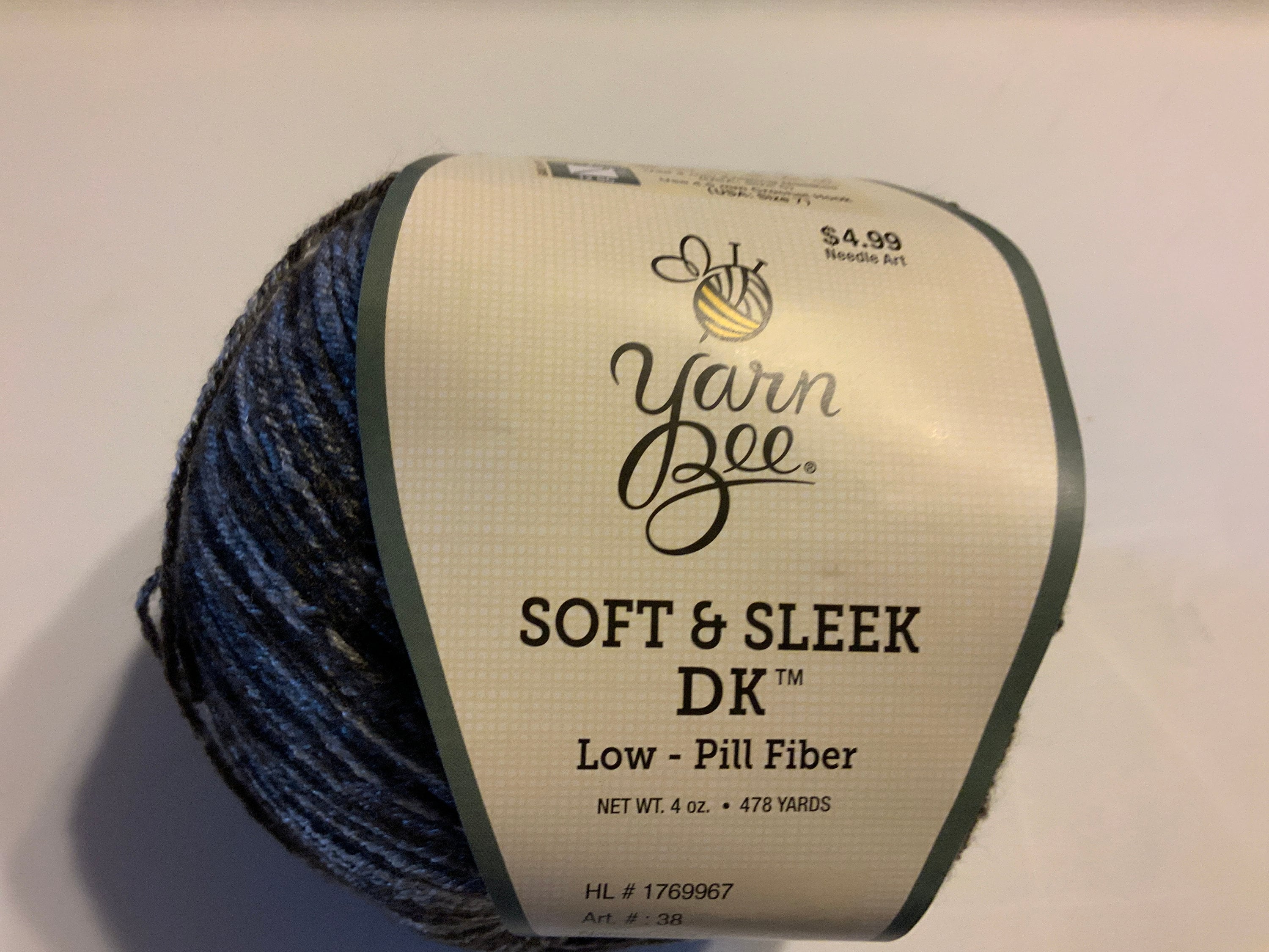 1 Yarn Bee Yarn Soft & Sleek Color Silver Mist 