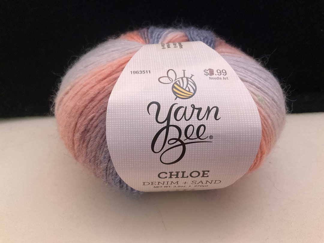 1 Yarn Bee Chloe Color Denim Sand Etsy