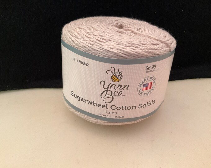 1 Yarn Bee Yarn Sugarwheel Cotton Solids Yarn Color Linen Etsy