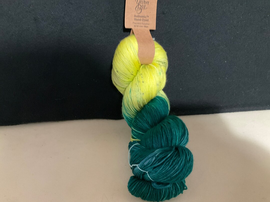 1 Yarn Bee Authentic Handdyed Color Peaceful Paradise Etsy