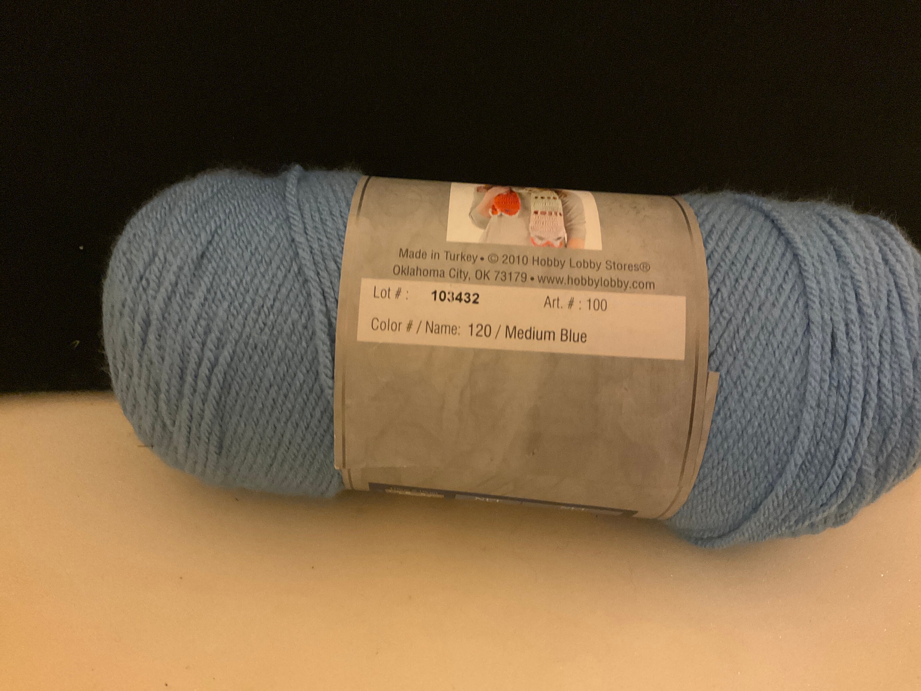1 Yarn Bee Stitch 101 50/50 Color Aquamarine 