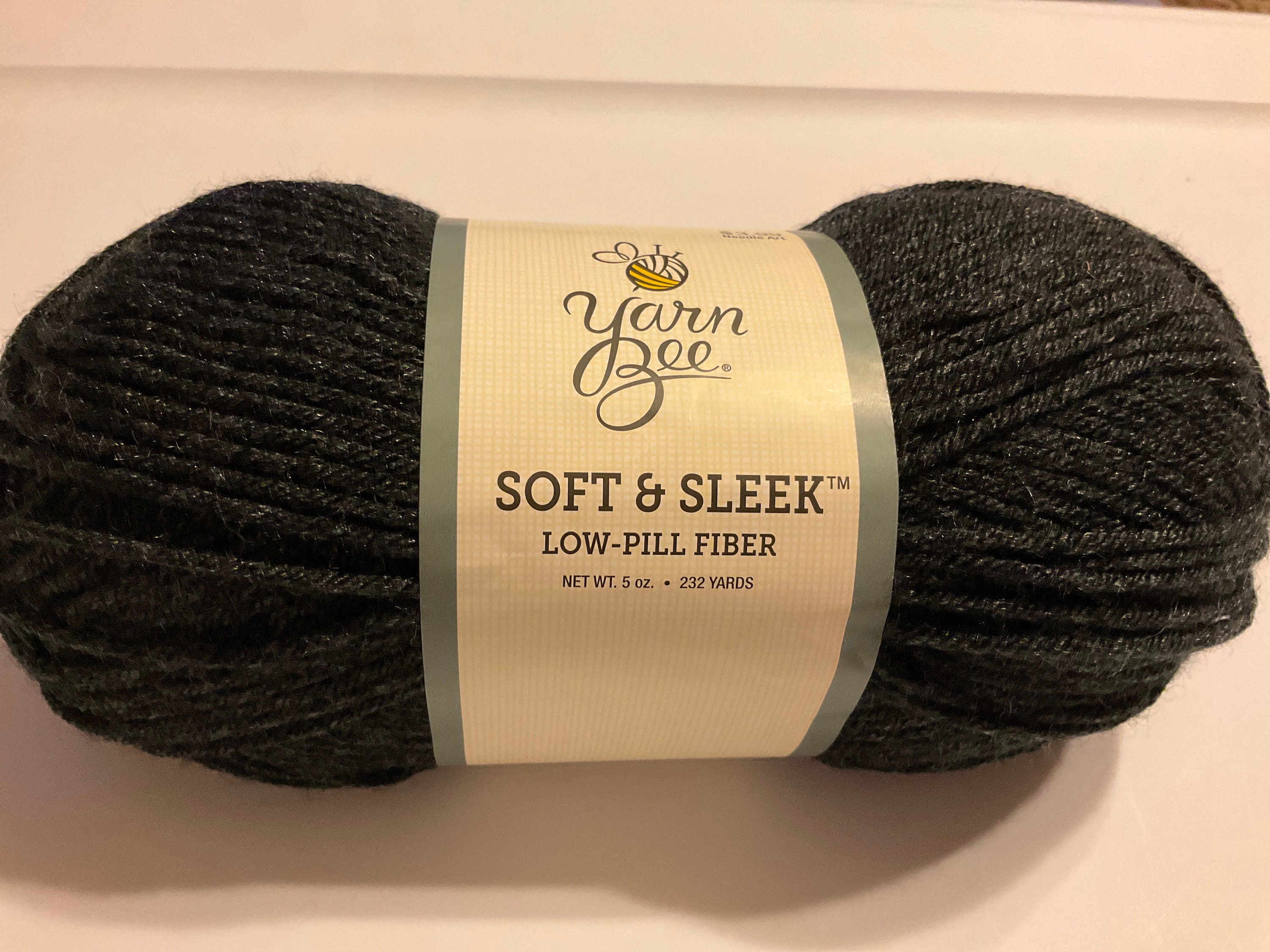 Dark Heather Gray Yarn Bee Soft & Sleek Yarn