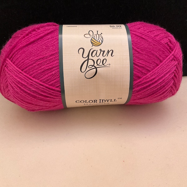 1 Yarn Yarn Bee Color Idyll Yarn  Color : Magenta