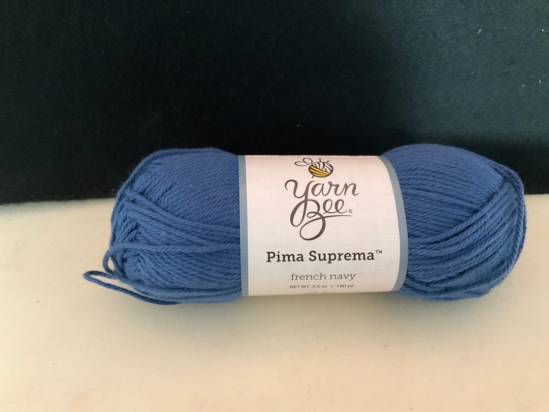 1 Yarn Bee Yarn Pima Suprema Color French Navy Etsy