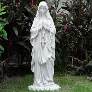 31 inch Virgin Mary Praying Statue Blessed Mother Lady Religious Garden Outdoor Yard Entryway