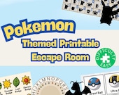 Pokemon Escape Room Printable Game, Kids Birthday Party (Ages 6-10)