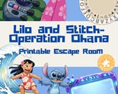 Lilo and Stitch Operation Ohana Escape Room: Printable Kids Activity (Digital Download)