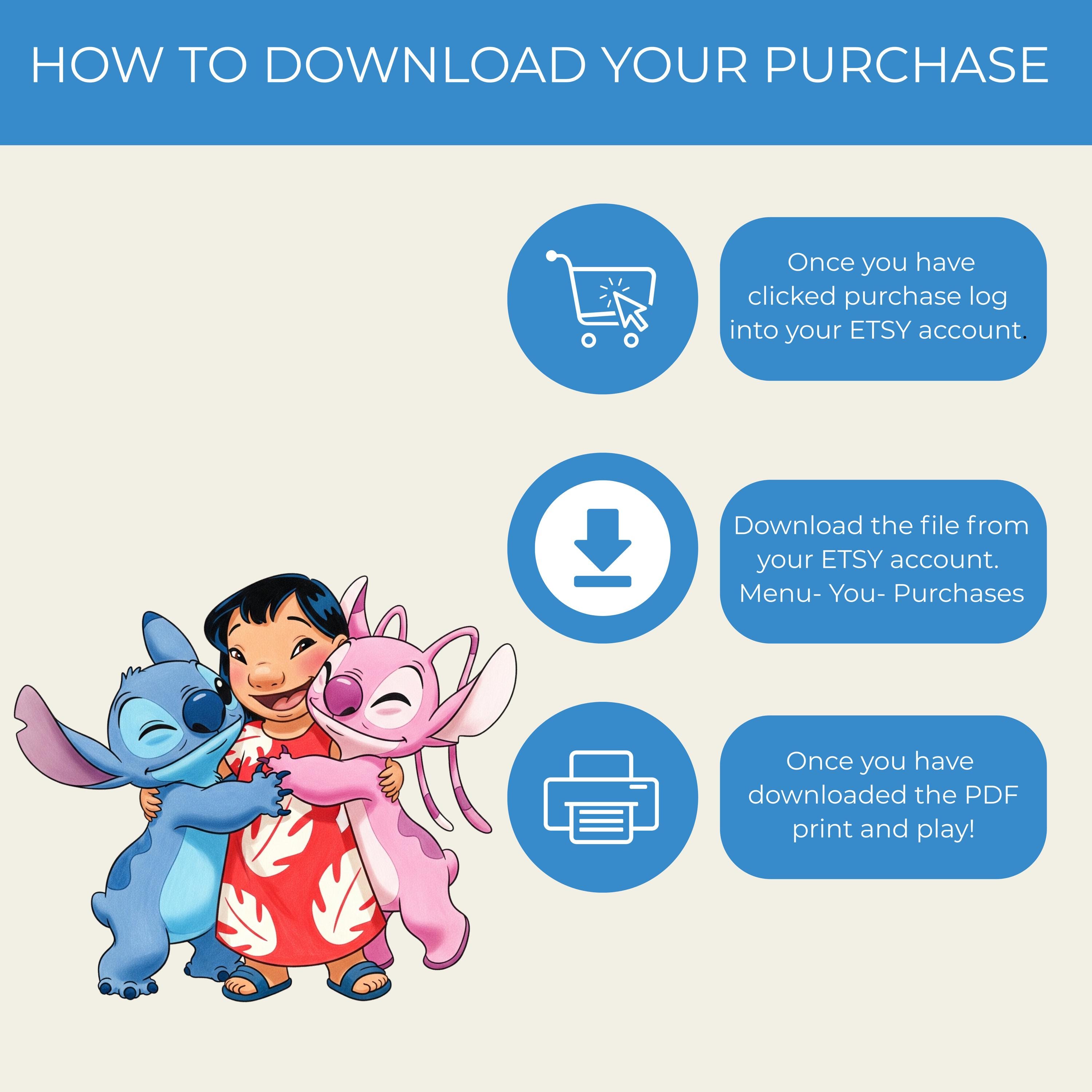 Lilo and Stitch Printable Routine Chore and Reward Chart Digital ...