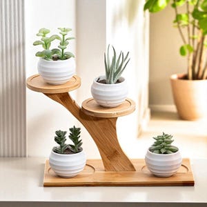 standing planter indoor Gold Planter With Detachable Metal Stand main image 0