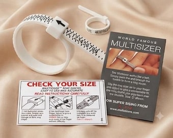 Reusable Ring Sizer Gauge, Accurate Finger Measurement Tool