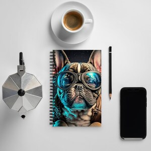 Dotted Page Spiral Notebook: Soft-Touch Cover
