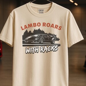 Lambo Car Shirt, Lamborghini Meme Tee, Funny Car Guy Graphic, Supercar Streetwear Design, Gift for Car Enthusiast Men