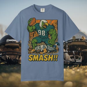 Vintage Eagles Apparel, Comfort Colors® Retro NFL Graphic, 90s Throwback Style, Distressed Game Day Vibe, Gift for Philly Fans