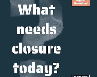 Poster Was braucht heute Verschluss? — Drucken Sie sofort Download