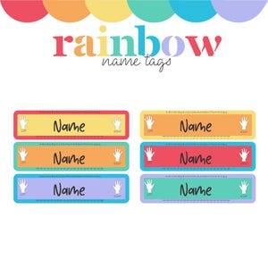 Rainbow Name Tags Classroom Decor Teacher Classroom Decor Pack