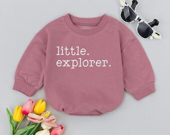 Little Explorer Baby Romper: Gender Neutral Adventure Outfit