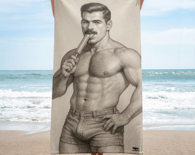 Lollipop - Towel - Tom Of Florence - Gay - Moustache