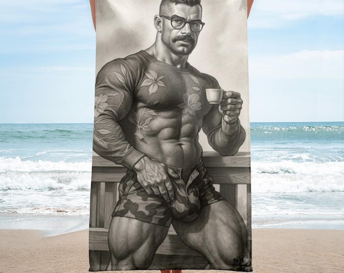 Floral on the outside - Towel - Tom Of Florence - Bulge - Gay