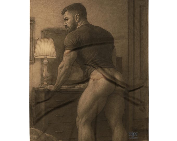 Throw Blanket - Butt - Tom of Florence