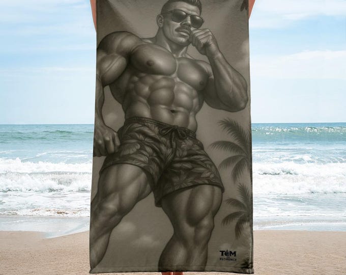 Asciugamano - Guardando dall'alto, Tom of Florence, Muscoloso, Gay