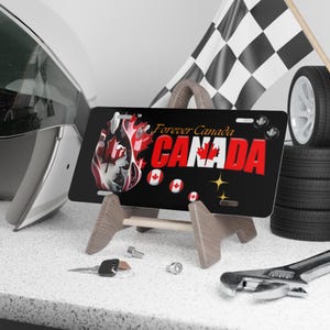 Canada Custom License Plate – Personalized Aluminum, 3D Embossed, UV-Protected, Car Accessory, Canadian Gift, true north branded, Canada Day