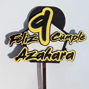 Cobra Kai-inspired cake topper