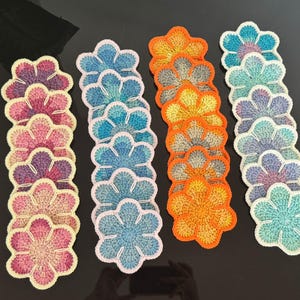 Flower Coasters - Set of 6 Coasters. Napkins. Knitted Home Accessory. Kitchen Decoration. Housewarming Gift.