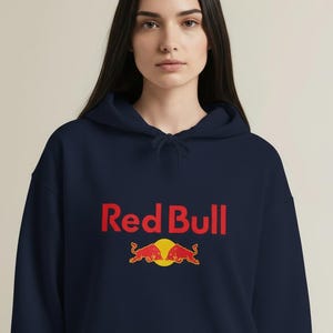Bluza z kapturem Red Bull Racing, bluza z kapturem zespołu F1, bluza z kapturem Red Bull F1 Team, odzież na dzień wyścigu, idealna dla fanów Red Bulla, unisexowa bluza z kapturem wyścigowa zdjęcie 4