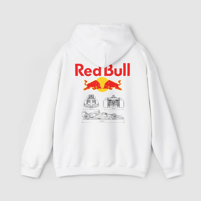 Bluza z kapturem Red Bull Racing, bluza z kapturem zespołu F1, bluza z kapturem Red Bull F1 Team, odzież na dzień wyścigu, idealna dla fanów Red Bulla, unisexowa bluza z kapturem wyścigowa zdjęcie 7