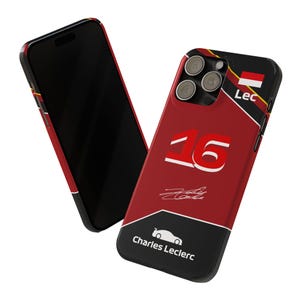 Charles Leclerc F1 Phone Case, For IPhone 16, 15, 14, Formula One Gift, F1 Accessories, Race Day Accessories, Ferrari Phone Case/Cover