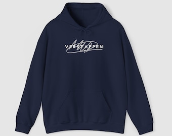 RV1 Max VER Icon Sweatshirt: Red Bull Racing F1 Motorsport, Max Verstappen Hoodie, Signature Hoodie, Red Bull Hoodie