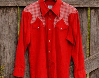 Vintage 1970s H Bar C Western Shirt