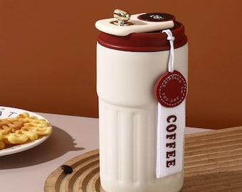 Reismok met slimme temperatuurweergave | Geïsoleerde roestvrijstalen koffiebeker (420 ml)