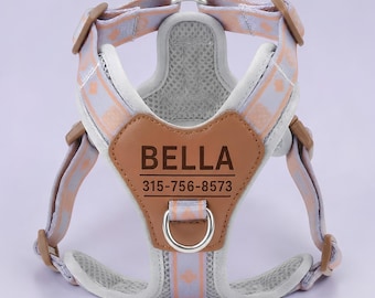 Personalized Dog Harness, Engraved Name & Phone Number, dog Vest