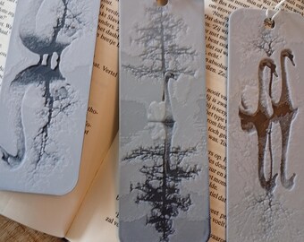 Swan Relief Bookmark | 3D Printed PLA Bookmark | Elegant Swan Bookmarker | Handmade Unique Reading Gift