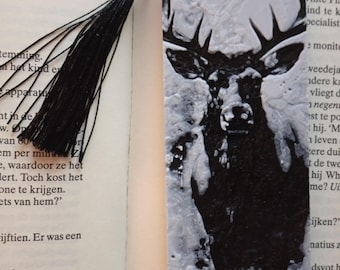 Deer Bookmark with Large Antlers – 3D Printed – Unique Nature Bookmark – Gift for Book Lovers