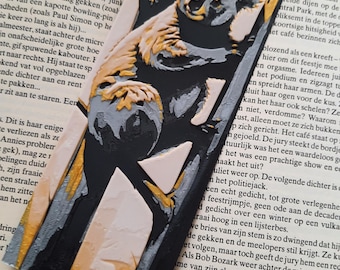 3D-geprinte Koala Boekenlegger | Goud Zwart | Uniek Cadeau voor Boekenliefhebber | Handgemaakte Bladwijzer