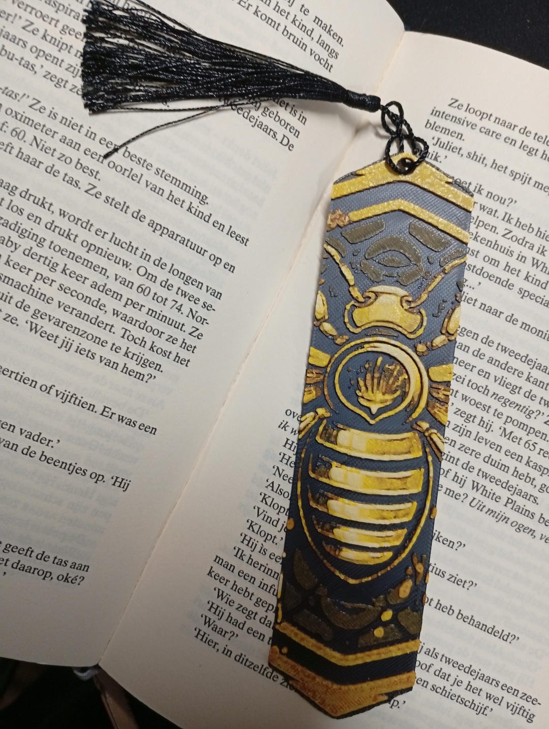 Unique 3D Printed Bee With Honeycomb Bookmark | Made From Durable PLA ...