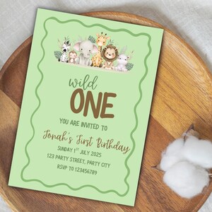 Editable Birthday Party Invitation Template, Instant Download