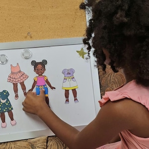 Dress Up Joi! Printable Paper Doll – Little Fashionista Set for Paper or Magnetic Play