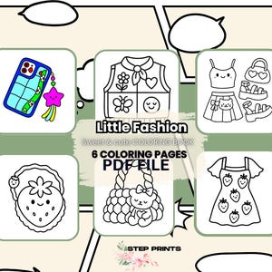 Coco Wyo&#39;s Fashion Vibes Coloring Book – Bold and Easy Clothing Designs for Relaxation, Cozy Fashion Vibes for Adults