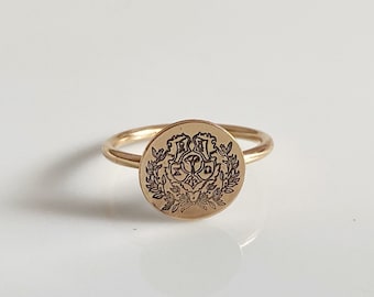 goldcrest signet rings