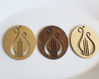 Alpha Chi Omega Ornament // Lyre  Wooden Ornament // Sorority Christmas Gift // New Lyre Design