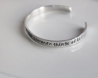 Alpha Chi Omega Bracelet, Hand Stamped AXO Sorority Jewelry